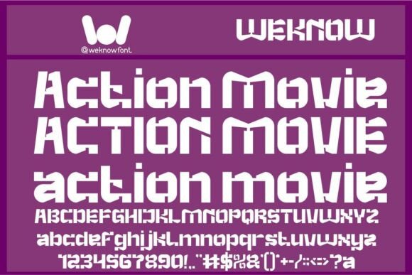 Action Movie Font: A Bold Display Typeface for Modern Branding