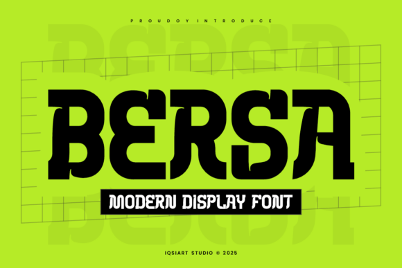 Bersa Display Font: A Playful Typeface for Handmade Products and Shop Branding