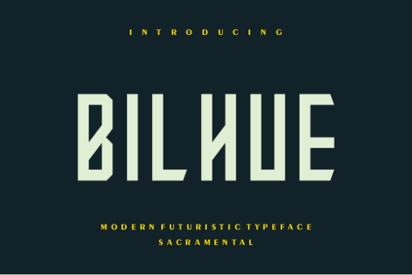 Bilhue Font: A Bold Display Typeface for Branding Projects