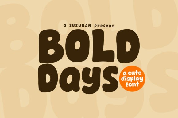 Bold Days: A Warm Display Font for Branding and Everyday Design