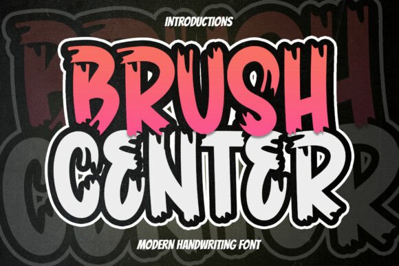 Brush Center: A Display Font for Bold Editorial Headlines and Branding