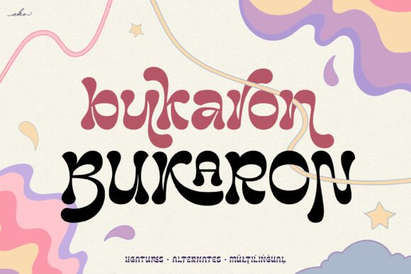 Bukaron Font: Bold Vintage Style