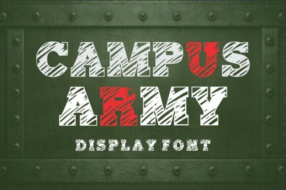 Campus Army Font: Adding Commanding Energy to Web Layouts