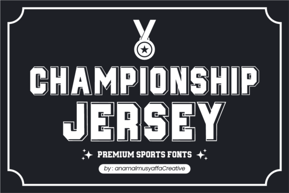 Championship Jersey Font Review