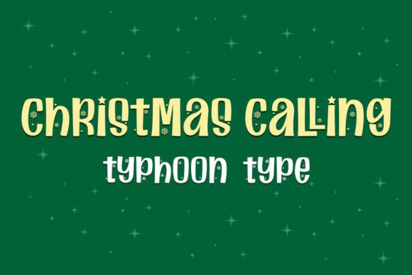 Christmas Calling Font for Creative Projects