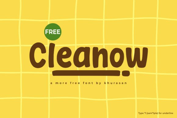 Cleanow Font for Modern Web Design
