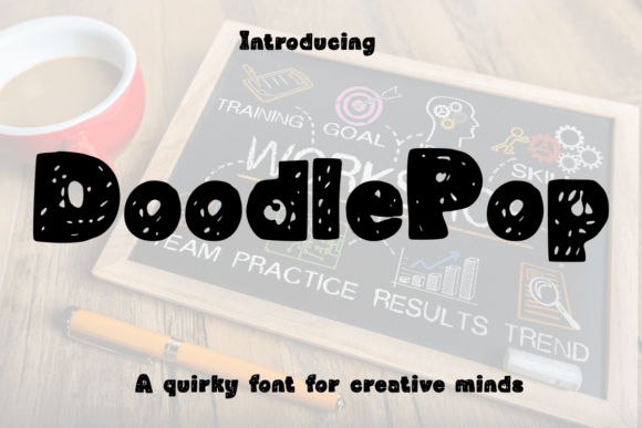 Doodlepop: A Playful Display Font for Web Designers