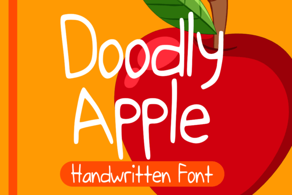 Doodly Apple Font: A Playful Display Typeface for Creative Branding