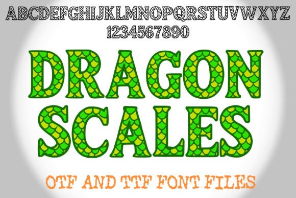 Dragon Scales: A Mythical Display Font for Editorial Design