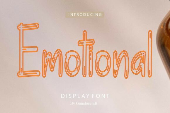 Emotional Display Font for Handmade Product Labels and Branding