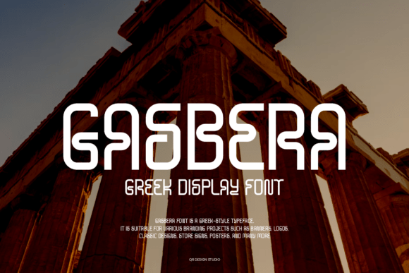 Gasbera: A Greek-Inspired Display Font