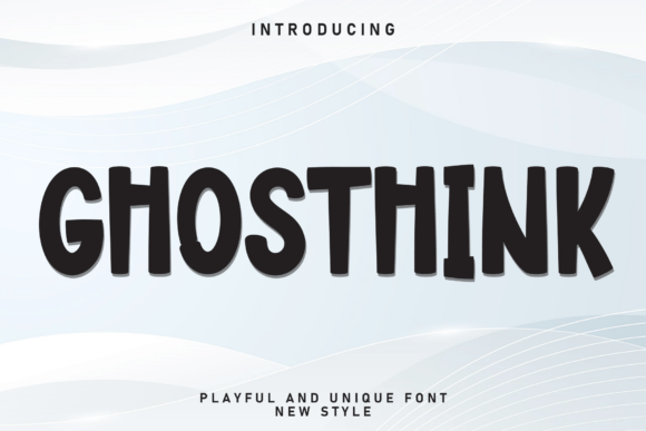 Ghosthink: A Creative Display Font for Branding and Packaging