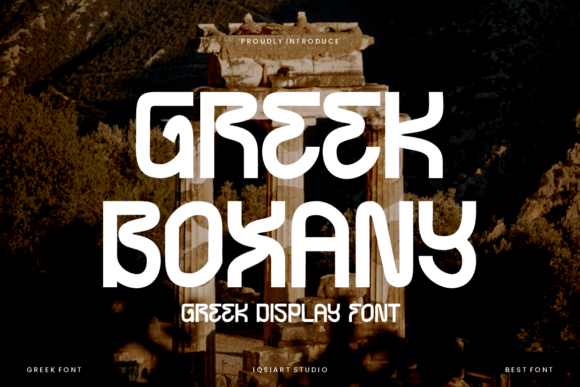 Greek Boxany Font for Web Design