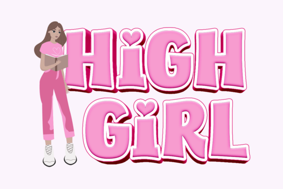 High Girl Font for Bold Web Design
