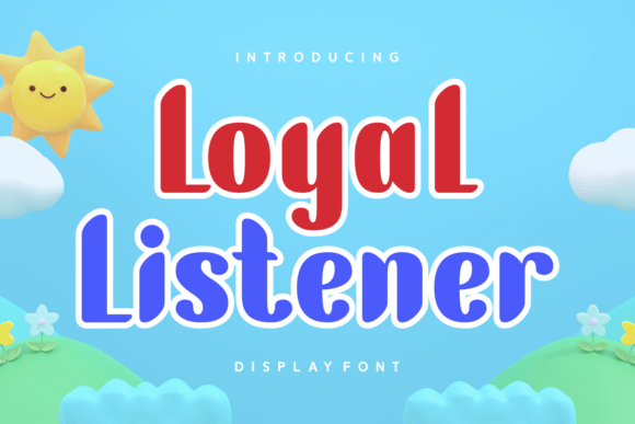 Loyal Listener Display Font for Crafters and Product Designers