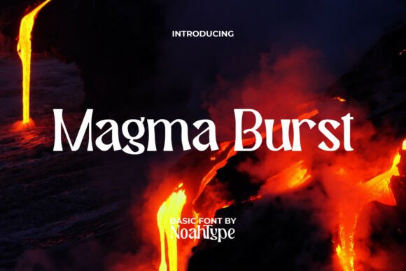Magma Burst Font for Editorial Headlines and Branding