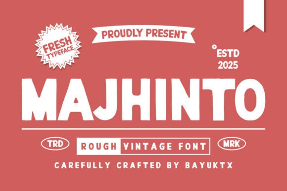 Majhinto: Vintage Font for Bold Campaigns