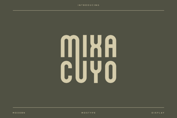 Mixacuyo: A Condensed Display Font for Bold Branding