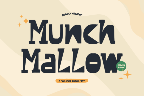 Munch Mallow: A Playful Display Font for Charming Editorial Designs