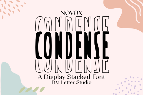 Novox Condense Stacked – A Slim Bold Modern Display Font for Campaigns