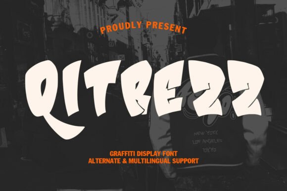Qitrezz: A Graffiti Style Display Font for Digital Brand Identity