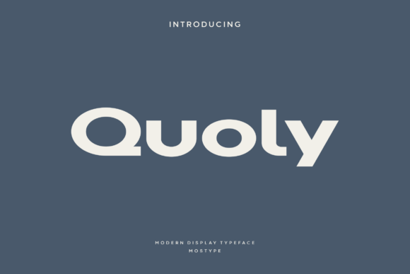 Quoly Font for Creative Projects