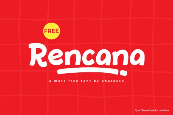 Rencana Font for Creative Projects