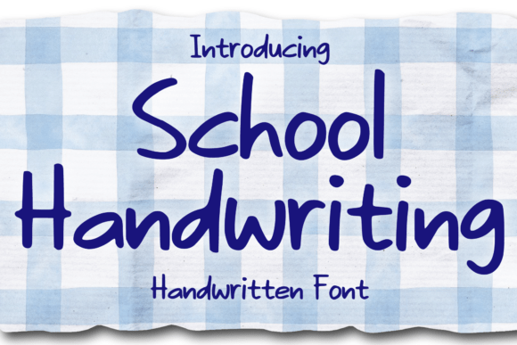 School Handwriting Font for Creative Projects