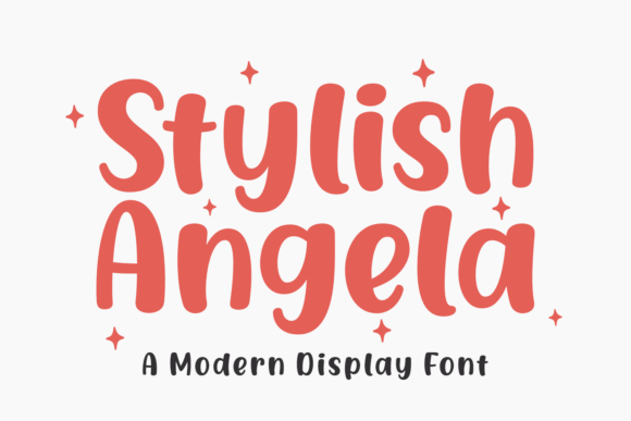 Stylish Angela: A Gentle Display Font for Publishing