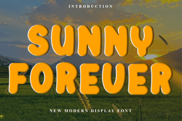 Sunny Forever: A Soft Display Font for Editorial Design and Branding
