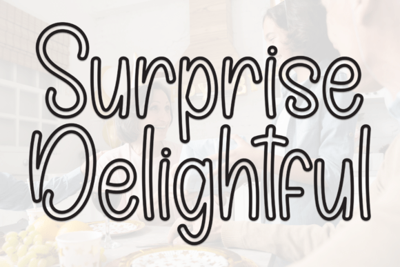Surprise Delightful: A Casual Display Font for Clean Branding and Headlines