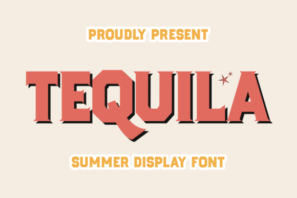 Tequila Font for Display Headlines and Festive Brand Campaigns