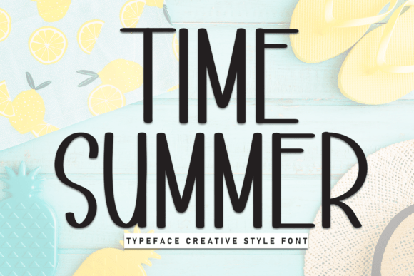 Time Summer Display Font Review for Handmade Product Branding
