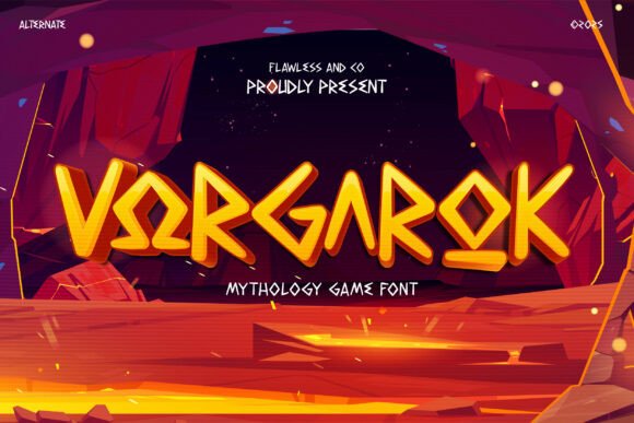 Vorgarok Font: A Display Typeface for Epic Fantasy Branding